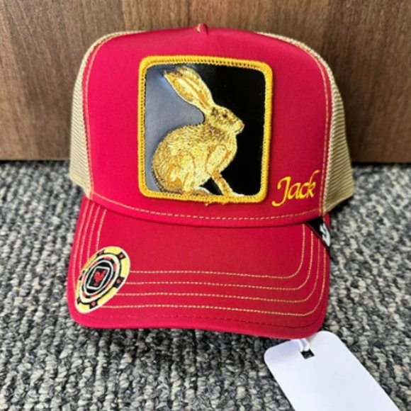 Goorin Farm Trucker Baseball Hat Jacked Casino Jack Bunny Rabbit LIMITED EDITION
